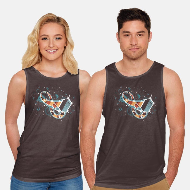 Time Loops-unisex basic tank-Licunatt