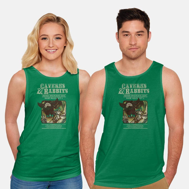 Caverns & Rabbits-unisex basic tank-Creative Outpouring