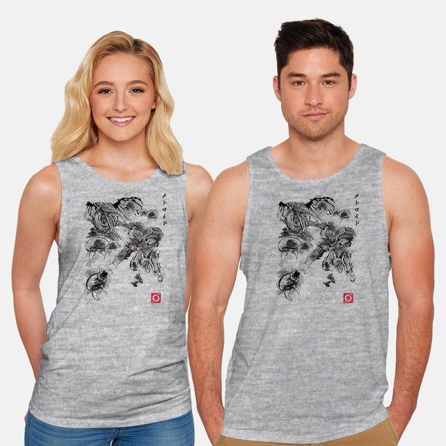Attack of the Space Pirates Sumi-e-unisex basic tank-DrMonekers