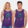 Blue Thinker-unisex basic tank-teesgeex