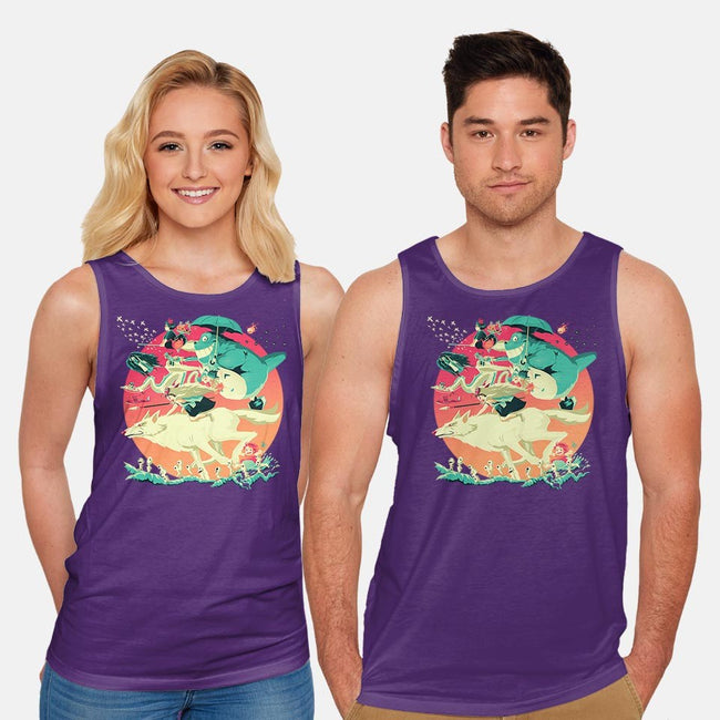 Spirited Race-unisex basic tank-El Black Bat