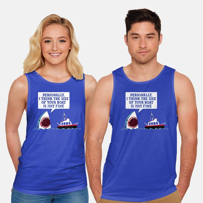 Polite Jaws-unisex basic tank-DinoMike