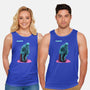 Blue Thinker-unisex basic tank-teesgeex