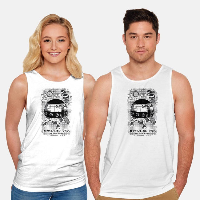 Capsule Spaceship-unisex basic tank-pescapin