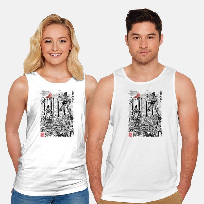 Flying for Humanity-unisex basic tank-DrMonekers