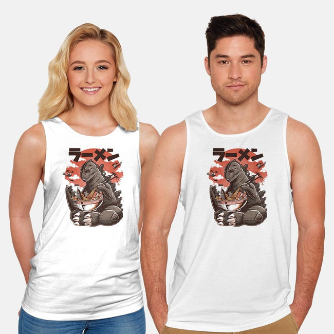 Kaiju Ramen-unisex basic tank-ilustrata