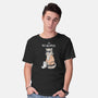 The Big Meowski-mens basic tee-queenmob