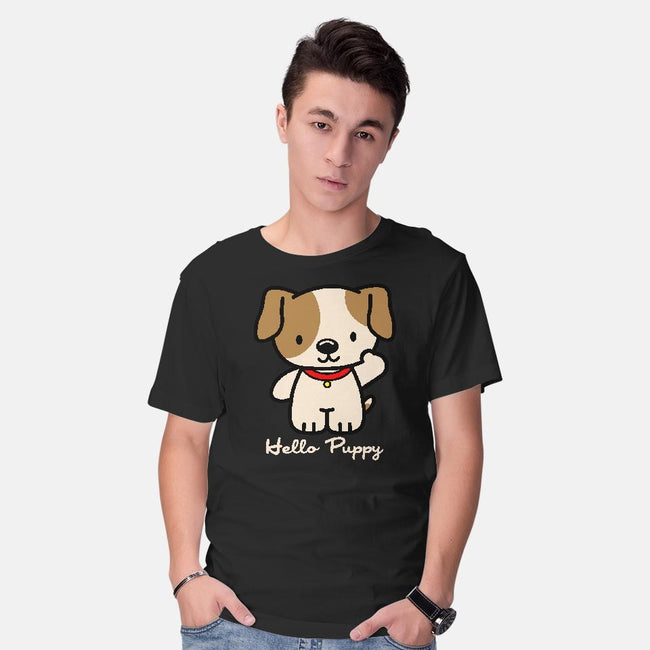 Hello Puppy-mens basic tee-troeks