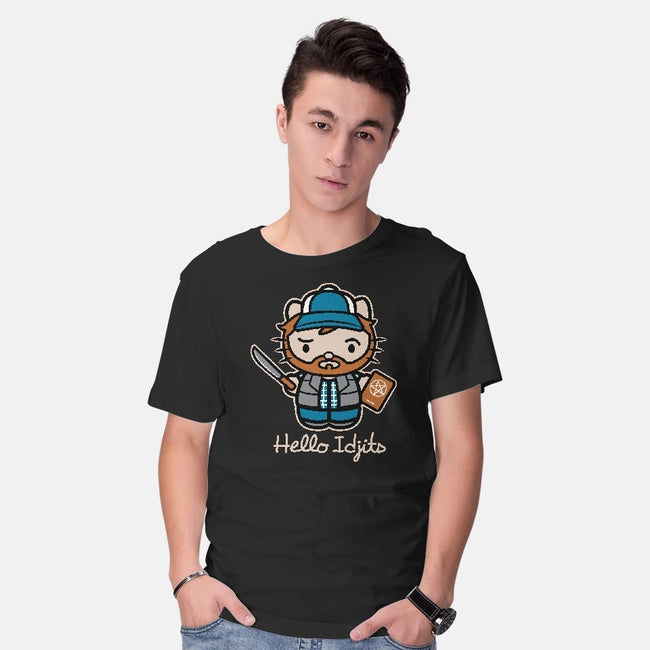 Hello Idjits-mens basic tee-Matt Parsons