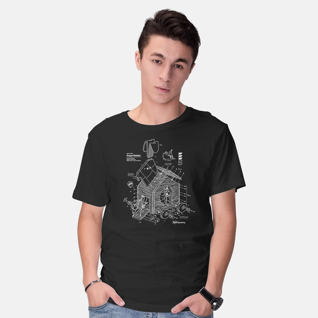 Trojan Rabbit-mens basic tee-vomaria