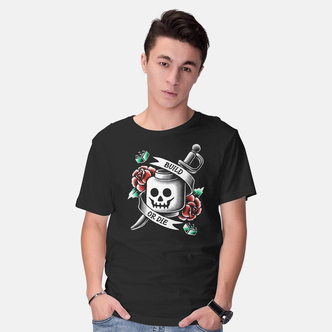 Build or Die-mens basic tee-BWdesigns