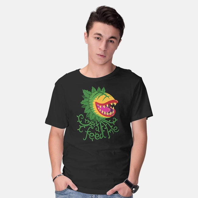 Feeeeeed Me-mens basic tee-DinoMike