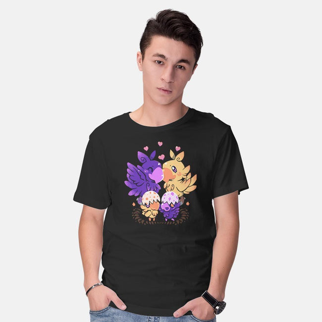 Loving Choco Family-mens basic tee-TechraNova