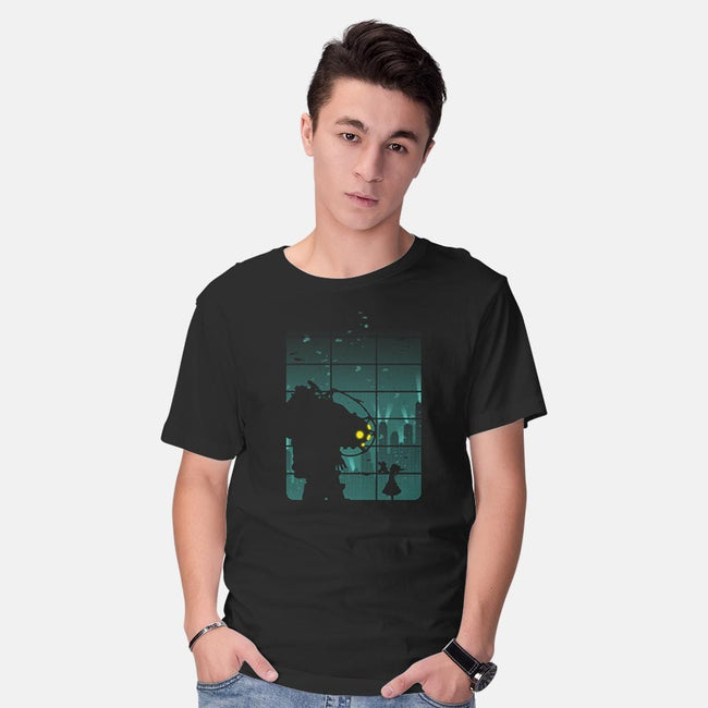 Come On, Mr. Bubbles!-mens basic tee-filiskun