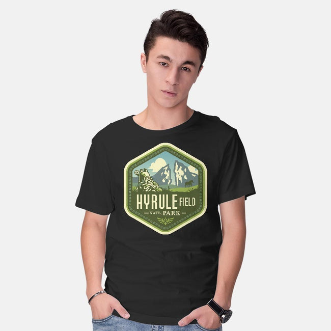 Hyrule Field National Park-mens basic tee-chocopants