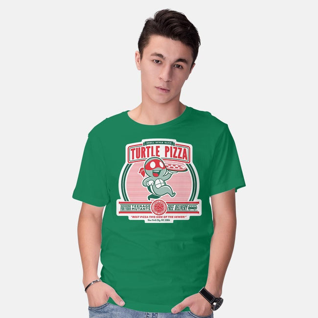 Turtle Pizza-mens basic tee-owlhaus