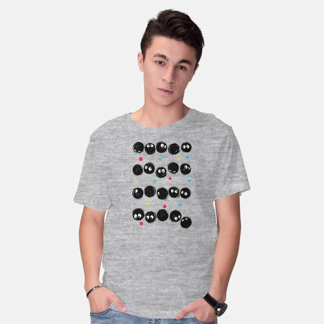 Susuwatari Stripes-mens basic tee-BlancaVidal