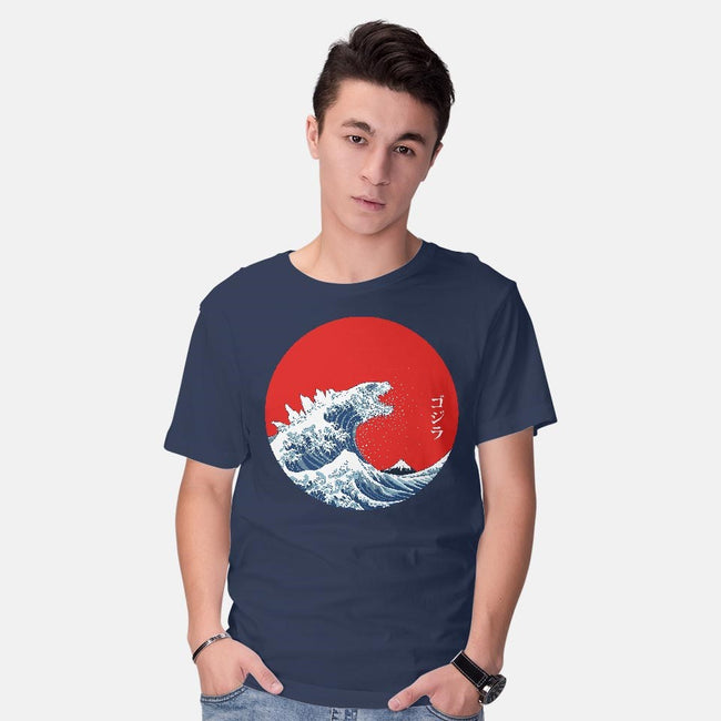 Hokusai Gojira-Variant-mens basic tee-Mdk7