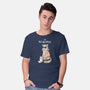 The Big Meowski-mens basic tee-queenmob