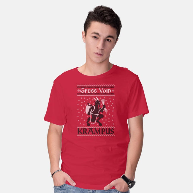Greetings From Krampus-mens basic tee-jozvoz