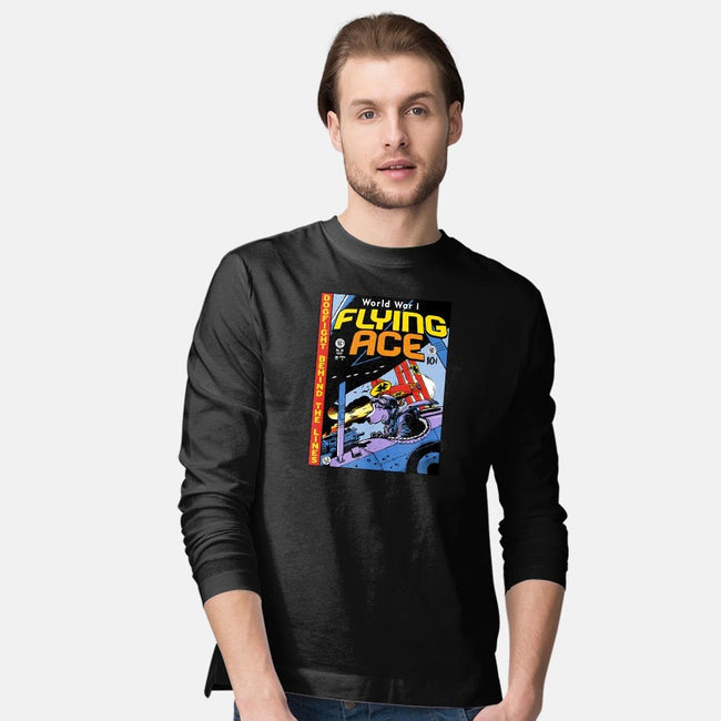 World War I Flying Ace-mens long sleeved tee-Captain Ribman