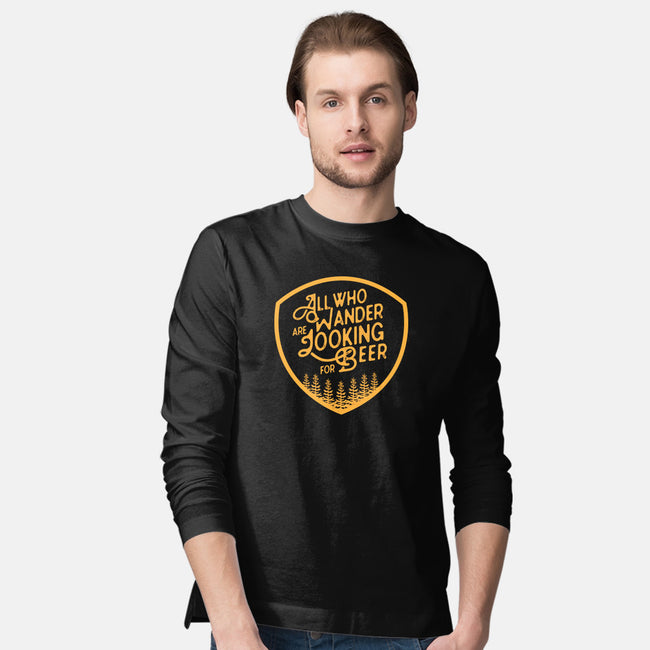 All Who Wander are Looking for Beer-mens long sleeved tee-beerisok