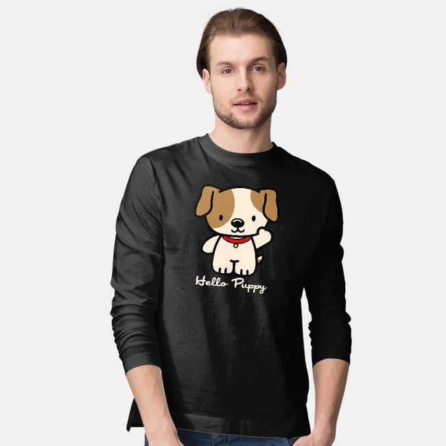 Hello Puppy-mens long sleeved tee-troeks