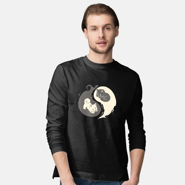 Yin and Yang-mens long sleeved tee-amyneko