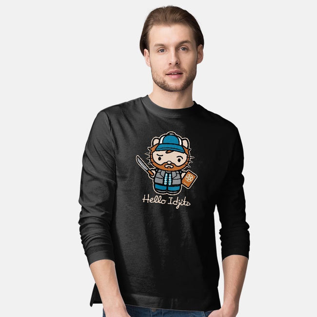 Hello Idjits-mens long sleeved tee-Matt Parsons