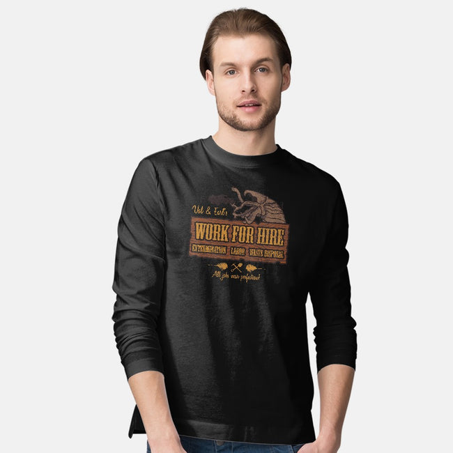 Val & Earl's Work for Hire-mens long sleeved tee-beware1984