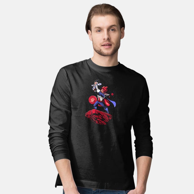 The Saiyan King-mens long sleeved tee-javiclodo