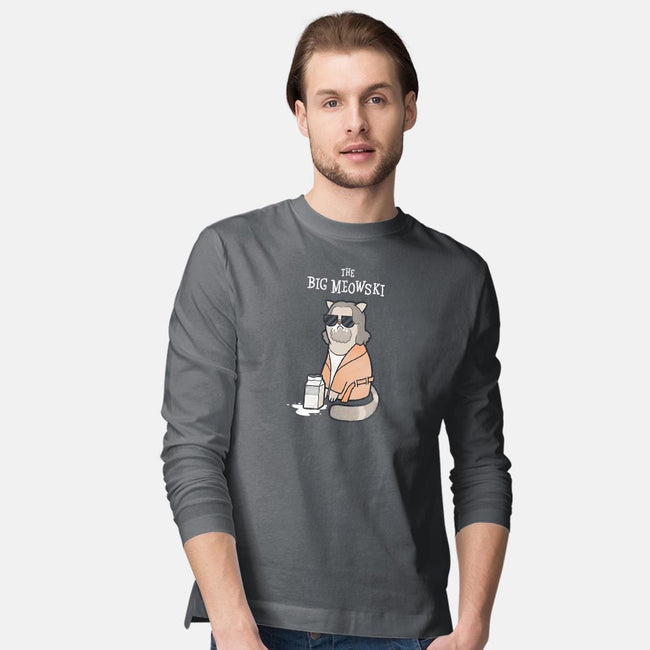 The Big Meowski-mens long sleeved tee-queenmob