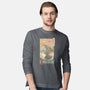 King Kaiju Ukiyo-E-mens long sleeved tee-vp021