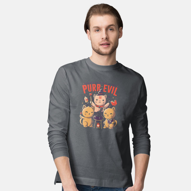 Purr Evil-mens long sleeved tee-eduely