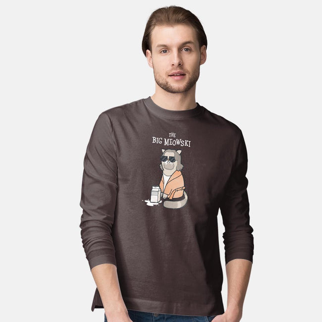 The Big Meowski-mens long sleeved tee-queenmob