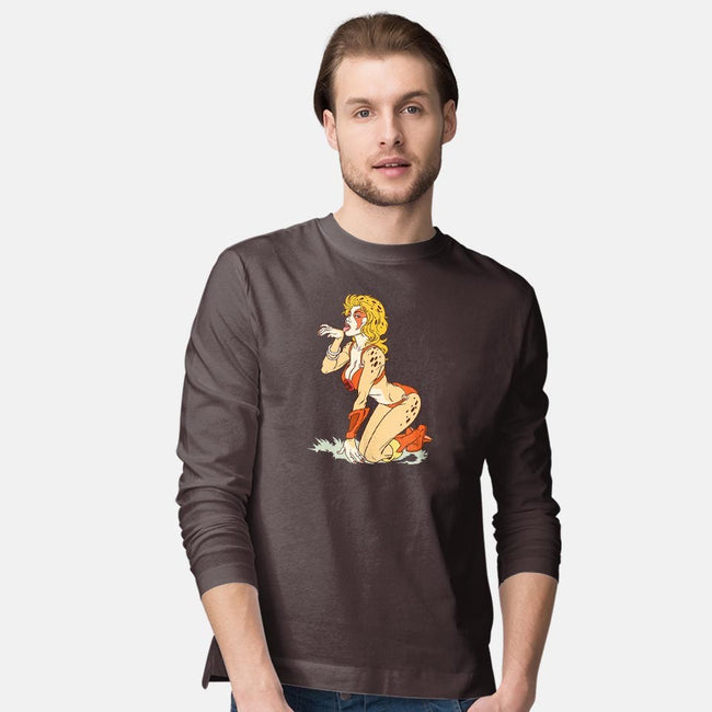 Cat Got Your Tongue-mens long sleeved tee-Chris Wahl