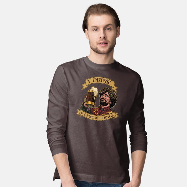 He Drinks-mens long sleeved tee-dandstrbo