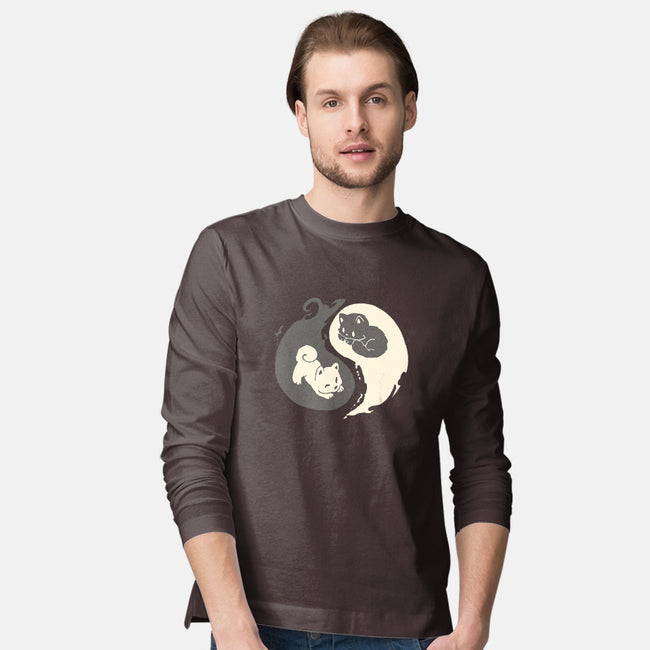 Yin and Yang-mens long sleeved tee-amyneko