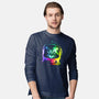 Astronaut Cat-mens long sleeved tee-clingcling