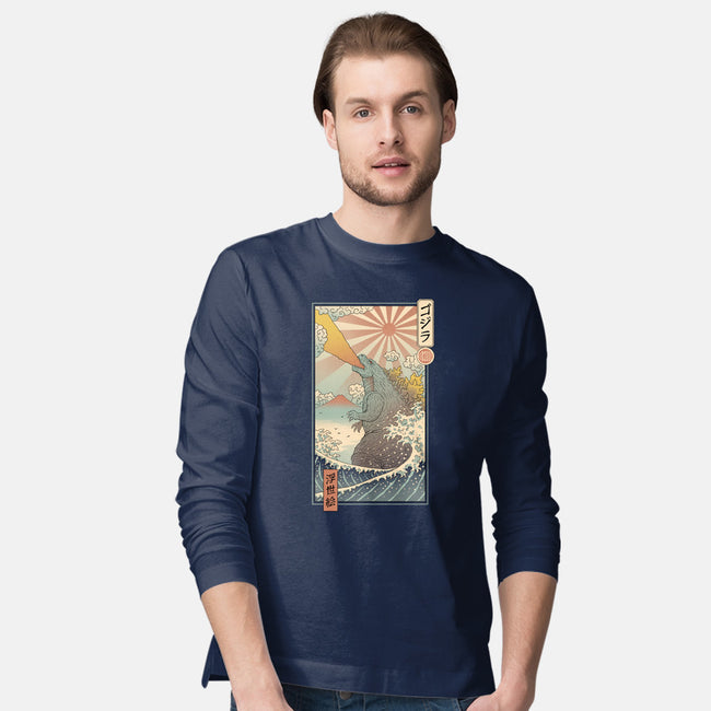 King Kaiju Ukiyo-E-mens long sleeved tee-vp021
