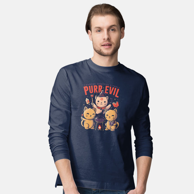 Purr Evil-mens long sleeved tee-eduely