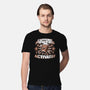 Caffeine Powers, Activate!-mens premium tee-Obvian