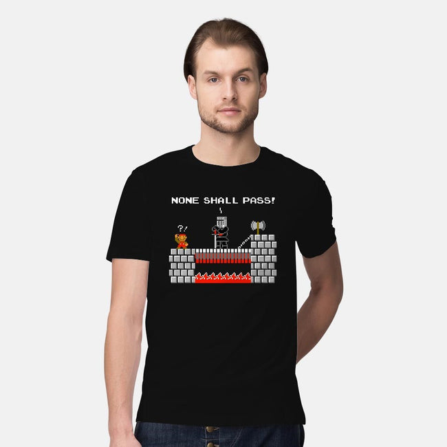 None Shall Pass Including Plumbers-mens premium tee-RyanAstle