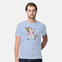 Dabbing Unicorn-mens premium tee-vomaria