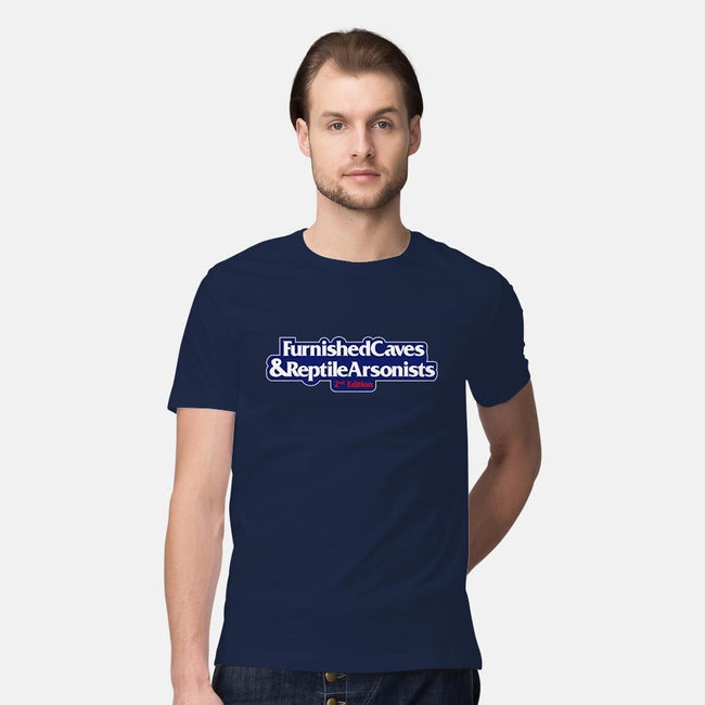 Furnished Caves & Reptile Arsonists-mens premium tee-Azafran