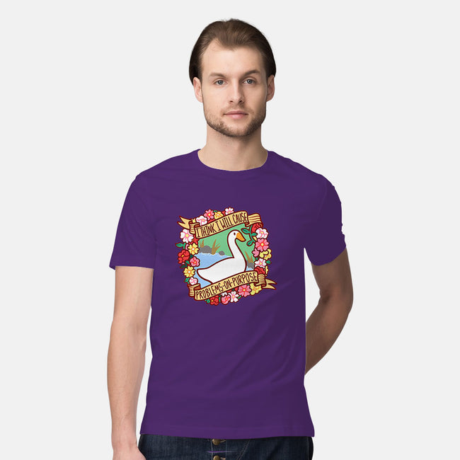 Problematic Goose-mens premium tee-starsalts