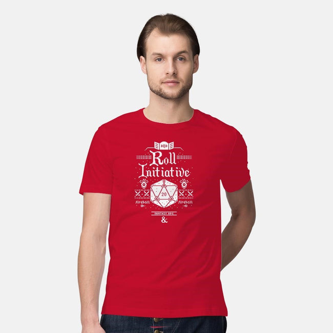 Roll Initiative-mens premium tee-TeeKetch