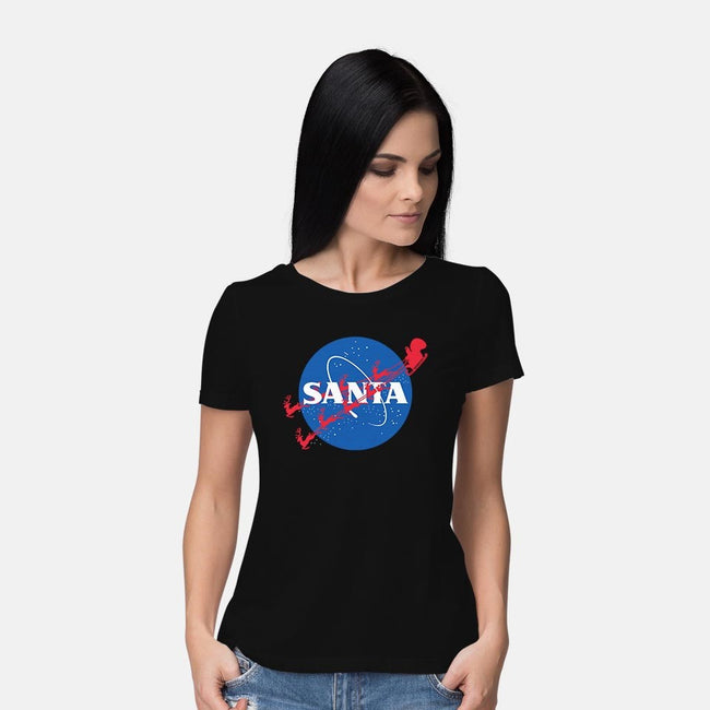 Santa's Space Agency-womens basic tee-Boggs Nicolas
