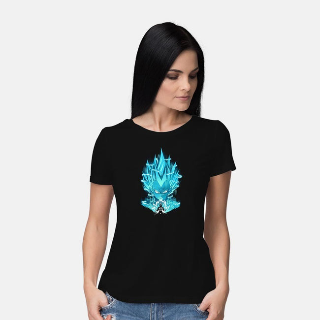 Super Saiyan Blue-womens basic tee-dandingeroz