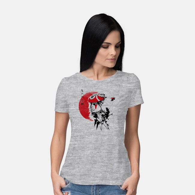 Red Sun Princess-womens basic tee-ddjvigo